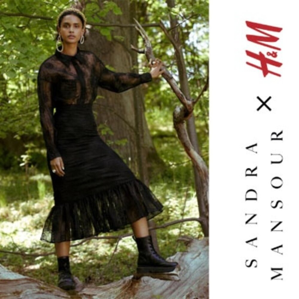 Sandra Mansour x H&M lace skirt - Size 4